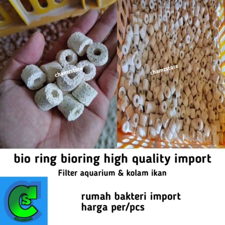 bioring bio ring kandila berpori high quality import / bio ring media filter aquarium / bioring media filter aquarium