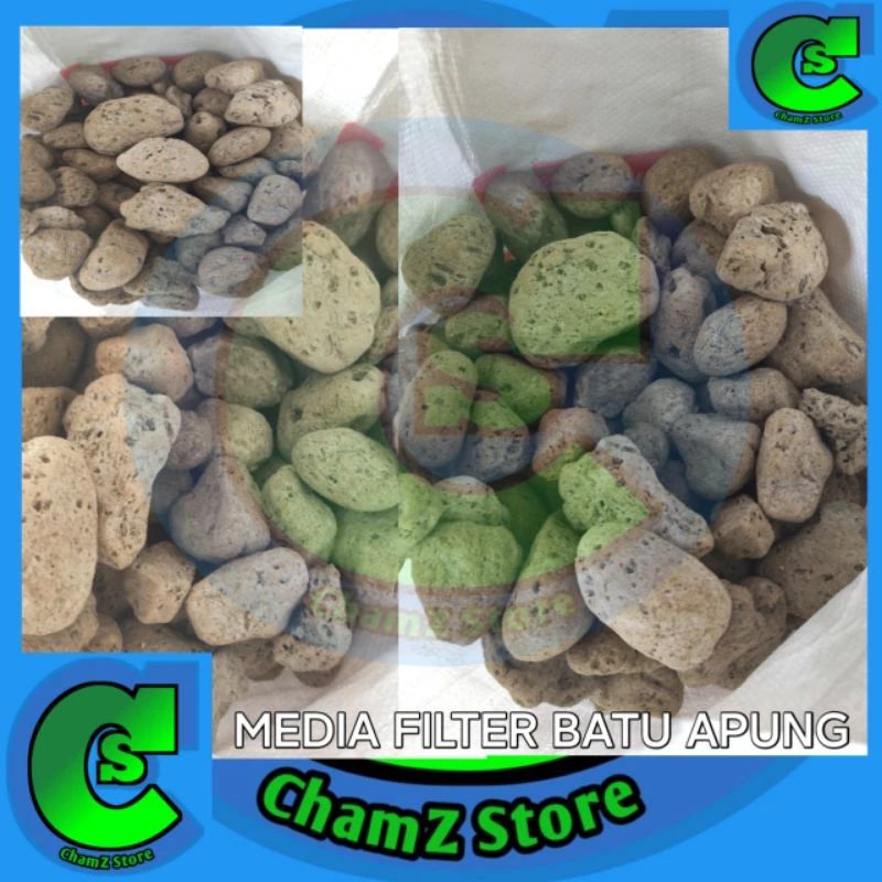 batu apung media filter / batu apung/ Pumice / Pumice stone / Apung stone 500gr / media filter