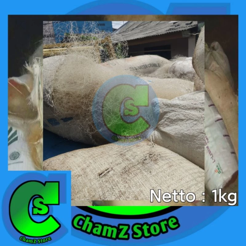 Media Filter Jaring Nelayan Plus Waring 1kg / Jaring Nelayan Bekas Media Filter Kolam